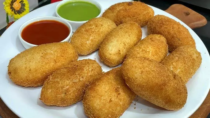 Paneer Potato भरवां ब्रेड रोल रेसिपी