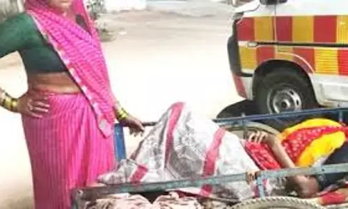 Indore: एम्बुलेंस में देरी के कारण महिला ने ठेले पर ही बच्चे को जन्म दिया Indore: एम्बुलेंस में देरी के कारण महिला ने ठेले पर ही बच्चे को जन्म दिया