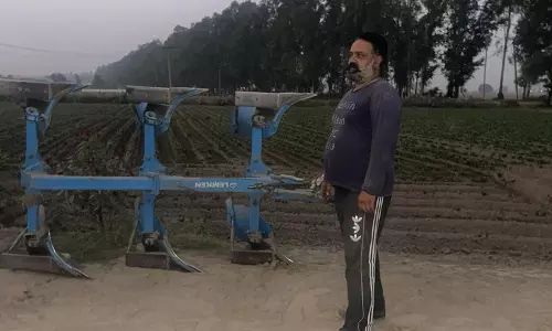 Haryana :  करनाल के किसान ने फसल अवशेष प्रबंधन के लिए