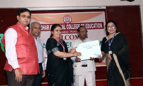 Haryana : नैक टीम ने फतेहाबाद के मनोहर मेमोरियल बीएड कॉलेज का दौरा किया