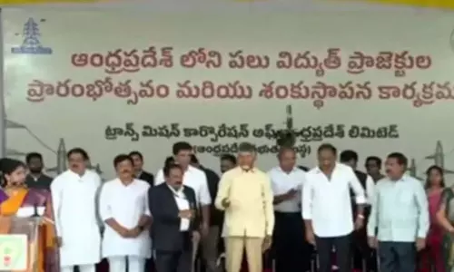 Naidu ने बिजली परियोजनाओं का उद्घाटन किया