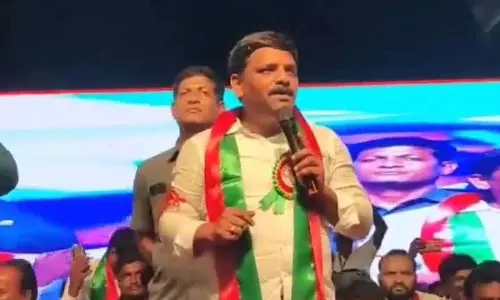 Hyderabad: कांग्रेस नेताओं ने टीनमार मल्लन्ना का विरोध किया