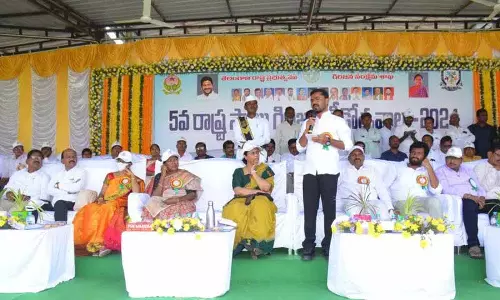 तीन दिवसीय पांचवीं राज्य स्तरीय गिरीजन खेल प्रतियोगिता Adilabad में समाप्त हुई