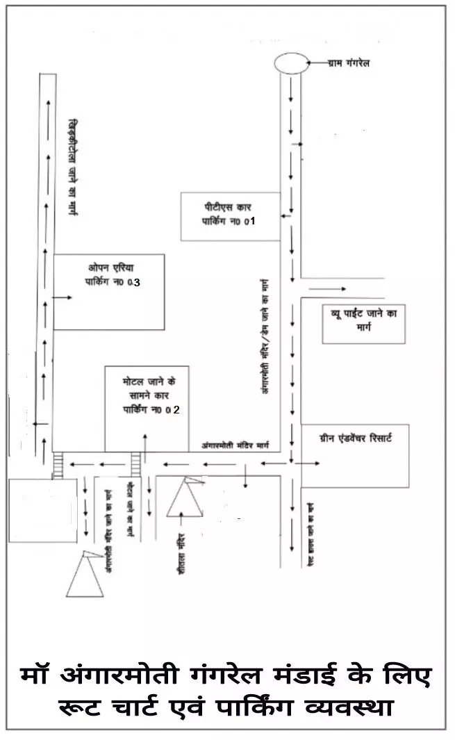 आज मां अंगारमोती में मंडई मेला, ट्रैफिक एडवाइजरी