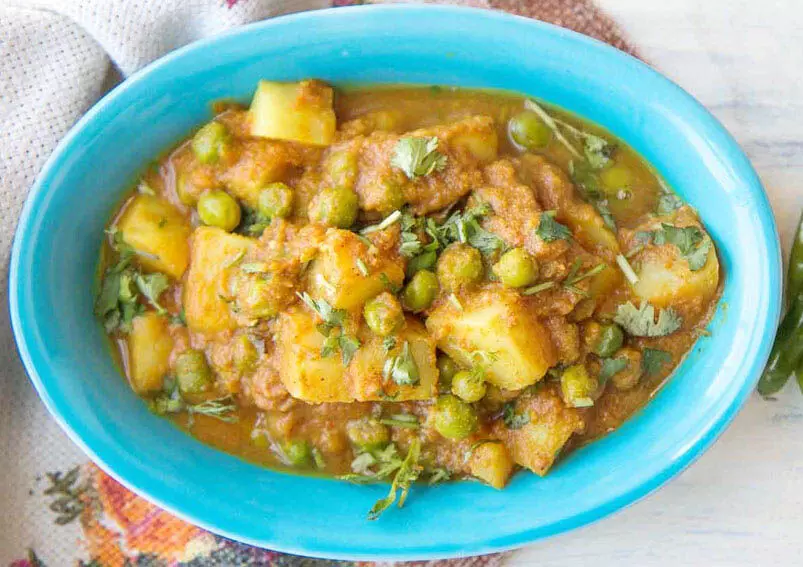 Aloo Matar कोरमा रेसिपी