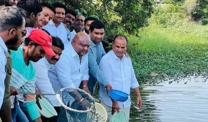 Gangula कमलाकर ने दोषपूर्ण मछली पौध वितरण के लिए सरकार की आलोचना की