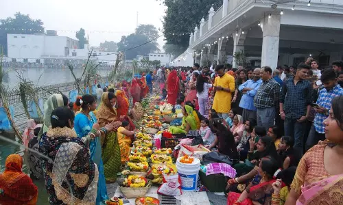 Amritsar शहर में छठ पूजा पारंपरिक उत्साह और खुशी के साथ मनाई गई