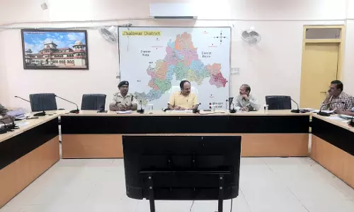 Jhalawar: चन्द्रभागा मेले के दौरान आयोजित होने वाले कार्यक्रमों की समीक्षा बैठक हुई सम्पन्न Jhalawar: चन्द्रभागा मेले के दौरान आयोजित होने वाले कार्यक्रमों की समीक्षा बैठक हुई सम्पन्न