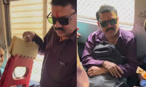 Mumbai लोकल के अंदर शख्स का ऐसा जुगाड़, वायरल हो गया वीडियो...