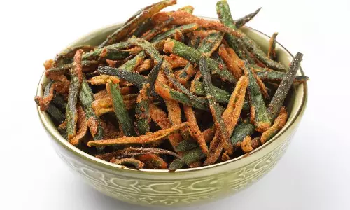 Steamed भिन्डी सब्ज़ी रेसिपी