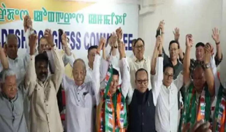 Manipur में दो पूर्व विधायकों सहित 12 नेता कांग्रेस में शामिल