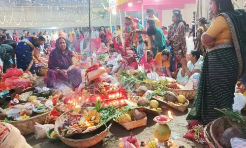 Demo के लोगों  ने छठ व्रत महोत्सव मनाया गया