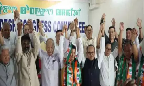 Manipur में दो पूर्व विधायकों सहित 12 नेता कांग्रेस में शामिल