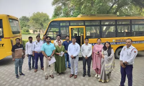Haryana : सुरक्षा नीति के अनुपालन हेतु स्कूल बसों का निरीक्षण किया गया