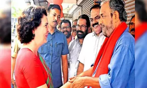 KERALA :  सीपीआई उम्मीदवार सत्यन मोकेरी, कहा- वायनाड में मुकाबला अब बराबरी का
