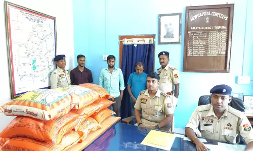 Tripura पुलिस ने दुकानों से किराना सामान चोरी करने वाले तीन लोगों को गिरफ्तार