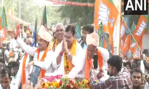 राजस्थान: CM भजनलाल शर्मा ने दौसा में रोड शो किया, पार्टी उम्मीदवार के लिए वोट मांगे