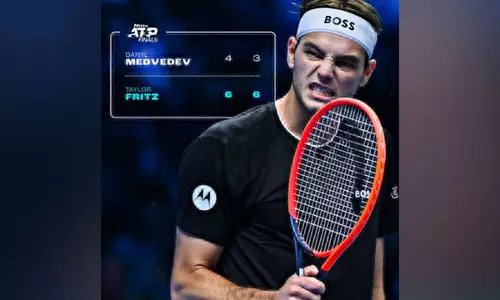 फ्रिट्ज़ ने मेदवेदेव पर जीत के साथ ATP फाइनल्स अभियान की शुरुआत की