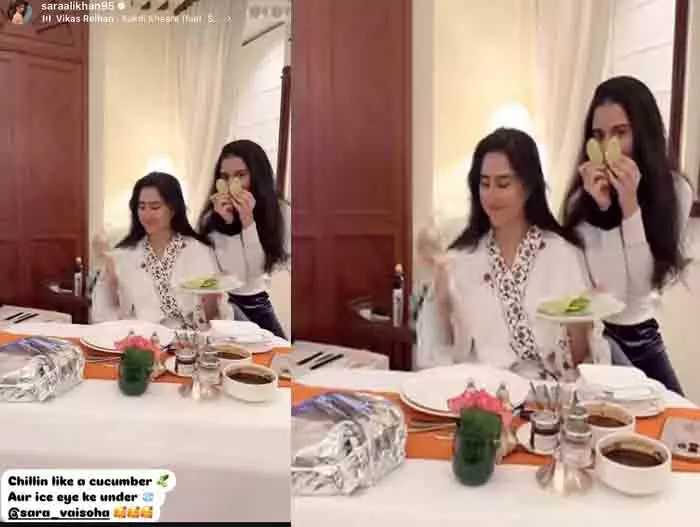 Sara Ali Khan खीरे की तरह आराम कर रही हैं Sara Ali Khan खीरे की तरह आराम कर रही हैं