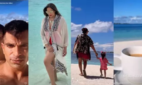 Bipasha Basu ने बीच पर चाय का लुत्फ़ उठाया Bipasha Basu ने बीच पर चाय का लुत्फ़ उठाया