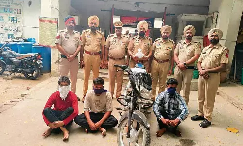Sutlej पुल के पास 300 ग्राम हेरोइन जब्त कर तीन लोग  गिरफ्तार