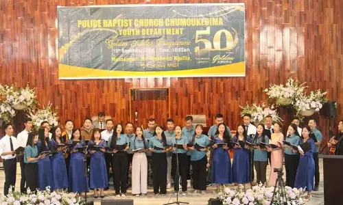 Nagaland :  पुलिस बैपटिस्ट चर्च चुमाउकेदिमा वाईडी ने स्वर्ण जयंती मनाई