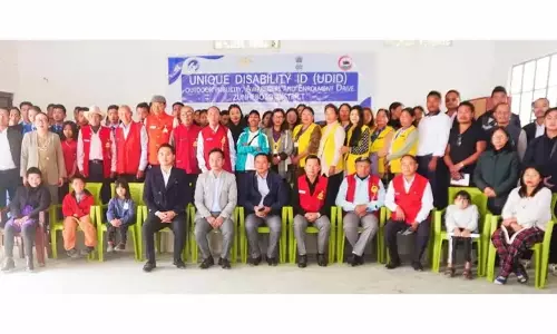 Nagaland : जुन्हेबोटो में यूडीआईडी ​​जागरूकता अभियान