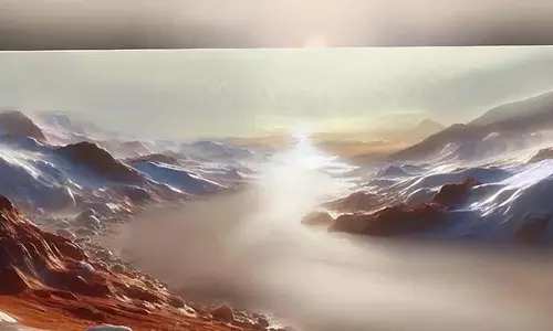 प्राचीन Mars पर कार्बन डाइऑक्साइड की बर्फ़ से पानी बहता रहता था प्राचीन Mars पर कार्बन डाइऑक्साइड की बर्फ़ से पानी बहता रहता था