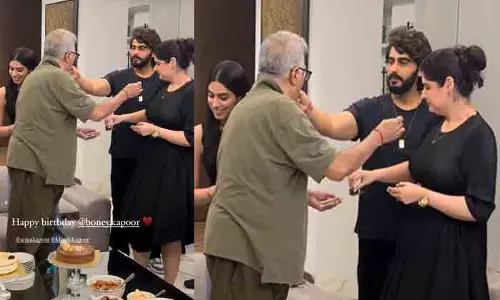 Boney Kapoor ने अपने तीनों बच्चों के साथ मनाया 69वां जन्मदिन, जान्हवी नहीं आईं