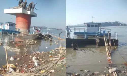 Assam : ब्रह्मपुत्र नदी में डूब रहा जहाज असम के अंतर्देशीय जल परिवहन के लिए Assam : ब्रह्मपुत्र नदी में डूब रहा जहाज असम के अंतर्देशीय जल परिवहन के लिए