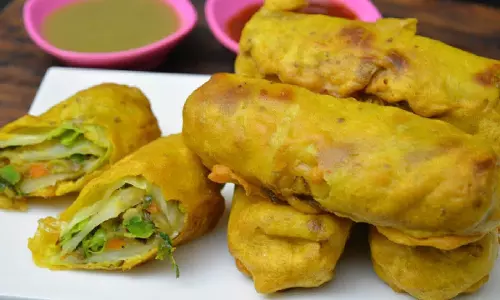 मटर और गोभी रोल रेसिपी