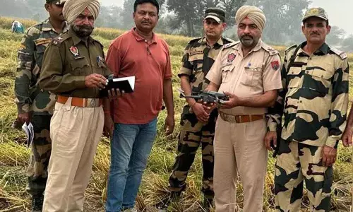 Amritsar: संयुक्त तलाशी अभियान में 510 ग्राम हेरोइन, ड्रोन बरामद