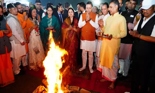 CM Dhami के आवास पर मनाया गया उत्तराखंड का लोक पर्व इगास