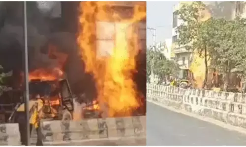 गैस पाइपलाइन में भीषण विस्फोट, एक की मौत 3 झुलसे, आग की चपेट में इमारत समेत कई दुकानें
