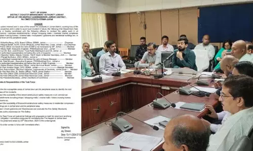 Jorhat DC: अग्नि सुरक्षा ऑडिट के लिए टास्क फोर्स का गठन किया Jorhat DC: अग्नि सुरक्षा ऑडिट के लिए टास्क फोर्स का गठन किया