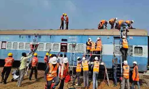 ट्रेन डिरेल होने को लेकर मॉकड्रिल, भिलाई के पास चला ऑपरेशन