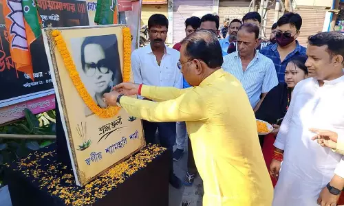 Tripura भाजपा प्रमुख ने माकपा और कांग्रेस पर सरकार गठन रोकने की साजिश का आरोप Tripura भाजपा प्रमुख ने माकपा और कांग्रेस पर सरकार गठन रोकने की साजिश का आरोप