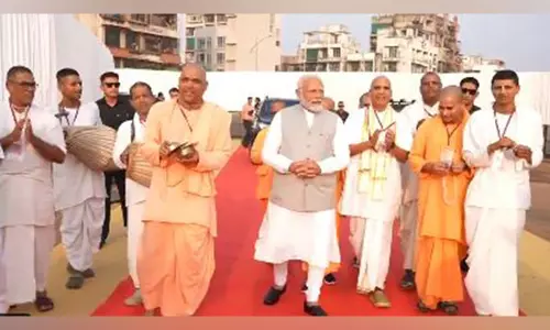 महाराष्ट्र के रायगढ़ के पनवेल में ISKCON स्वयंसेवकों ने किया पीएम मोदी का विशेष स्वागत