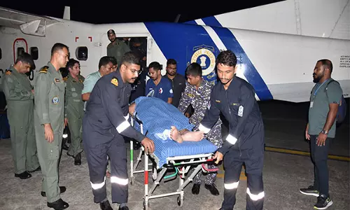 ICG ने गंभीर रूप से बीमार मरीज को लक्षद्वीप से सफलतापूर्वक केरल पहुंचाया