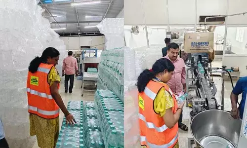 Officers ने अधिकारियों ने काचीगुडा जल संयंत्र पर छापा मारा, गुणवत्ता उल्लंघन के लिए 19,000 बोतलें कीं जब्त Officers ने अधिकारियों ने काचीगुडा जल संयंत्र पर छापा मारा, गुणवत्ता उल्लंघन के लिए 19,000 बोतलें कीं जब्त