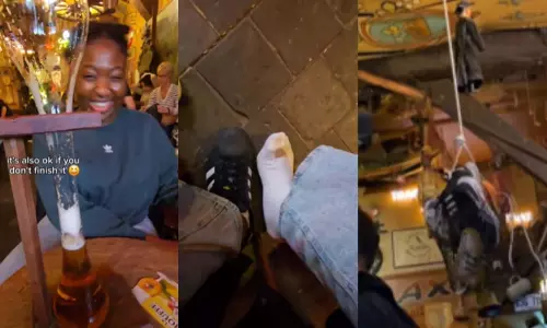 यह पब बीयर ऑर्डर करने पर आपका एक जूता छीन लेगा, देखें VIRAL VIDEO...
