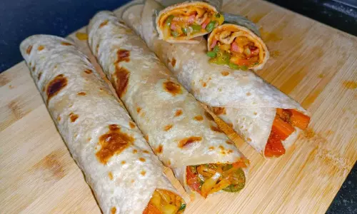 Vegetable  चपाती रोल रेसिपी