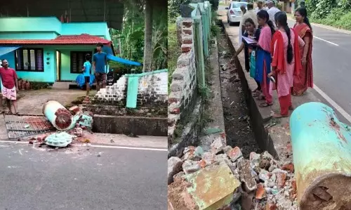 KERALA :  त्रिशूर में जंगली हाथी ने घर पर हमला किया, दहशत फैल गई