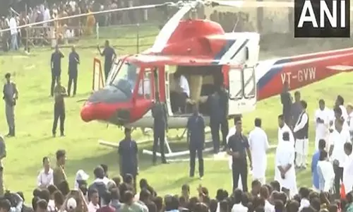 Rahul Gandhi के हेलिकॉप्टर को उड़ान भरने से रोका गया
