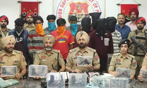 Jalandhar: दो जबरन वसूली गिरोहों के 10 सदस्य गिरफ्तार