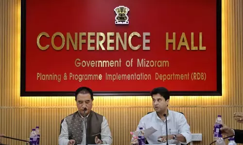 Mizoram के सीएम लालदुहोमा और डोनर मंत्री सिंधिया ने राज्य परियोजनाओं पर समीक्षा बैठक की