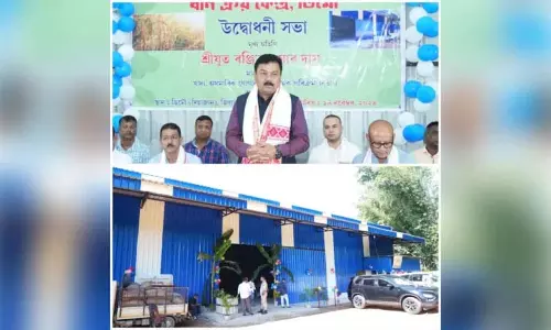 demo क्षेत्र में मंत्री रंजीत कुमार ने चावल मिल और धान केंद्र का उद्घाटन