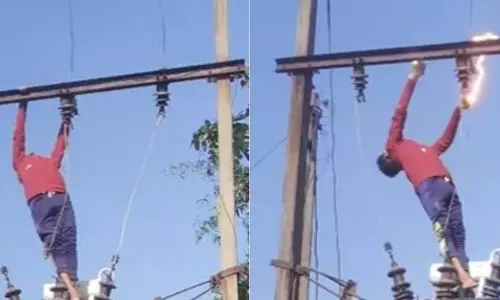 बिजली सुधारते वक्त ट्रांसफार्मर में चिपका युवक, हालत नाजुक