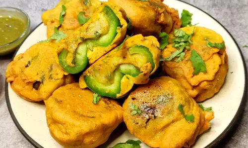 पनीर शिमला मिर्च बज्जी रेसिपी