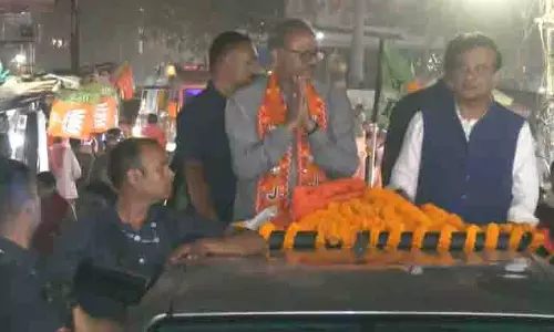 झारखंड के Bokaro में हिमंत बिस्वा सरमा ने किया रोड शो